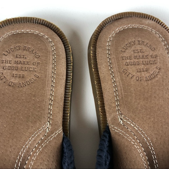 Lucky Brand Lennon Flip Flop Sandals Leather NIB main image 6